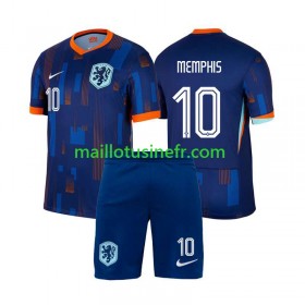 Maillot de Foot Pays-Bas Memphis Depay 10 Extérieur UEFA EURO 2024 - Enfant
